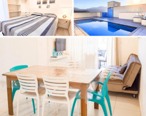 Apto espaçoso no Itaguá | varanda Gourmet | Ar-condicionado | Piscina externa